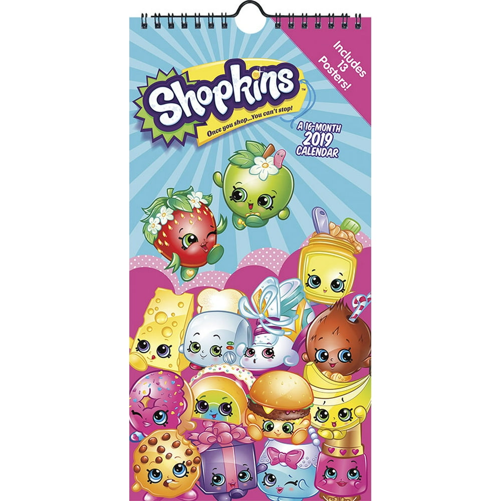 2019 Shopkins Mini Poster Calendar