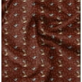 thumbnail image 1 of Soimoi Red polyester Crepe Fabric Arrow & Reindeer Kids Print Fabric by Yard 42 Inch Wide, 1 of 6