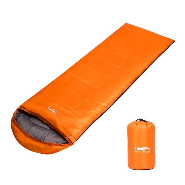 Saco de dormir ligero para acampar Saco de dormir térmico para aventuras al aire libre Desert&Fox Amarillo