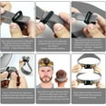 thumbnail image 3 of Hair Trimming Comb with Adjustable Silicone Haircut Band, Barber Fade Guide for Men and Neckline Template, Men's DIY Haircut Kit Perfect for Home Haircuts, Fades, Tapers, 3 of 6