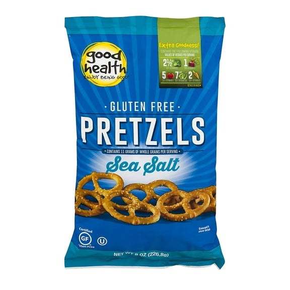 Good Health Inc. Pretzels Gluten Free Sea Salted 8 Oz | Pack of 12