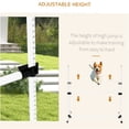 thumbnail image 5 of JERFIT Dog Agility Training Equipment Set with 6 Adjustable Jump Bars, Carry Bag, for All Dog Sizes, White, 5 of 9