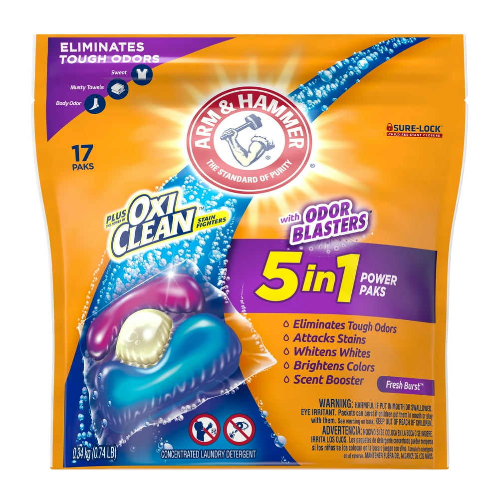Arm & Hammer Plus OxiClean with Odor Blasters Laundry Detergent 5IN1