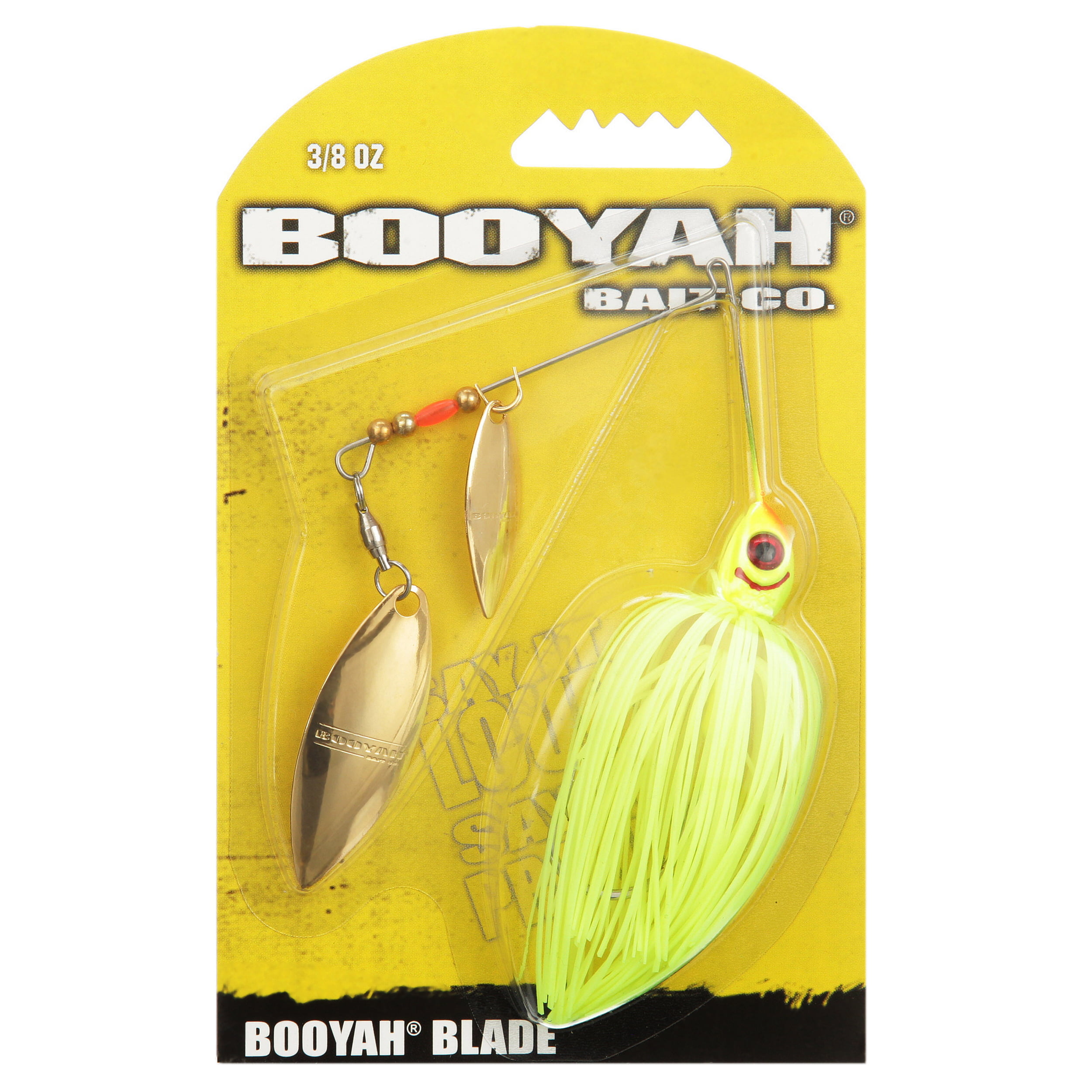 BOOYAH Blade Double Willow Spinnerbait Chartreuse 3/8 oz