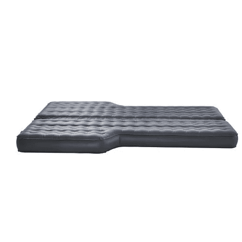 76.8x48.5x5.7 Inch Oxford Fabric Inflatable Car Air Mattress with Built-in Pump Gray No Headrests