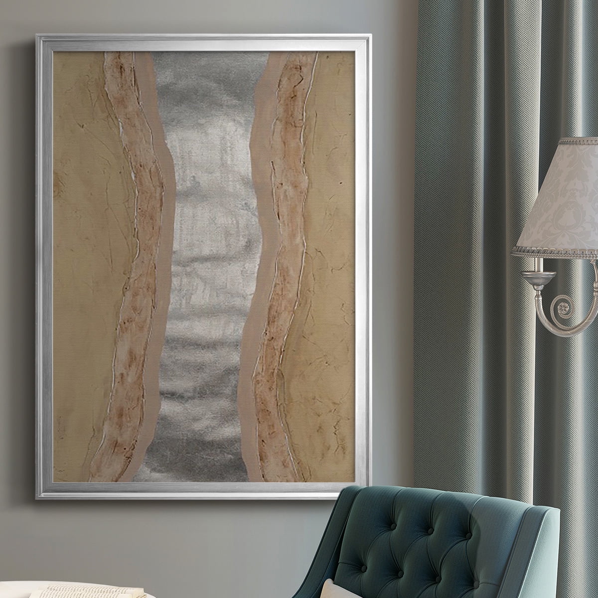 Silver Lake II Premium Framed Print, in Gold, Black, or Silver - Ready to Hang