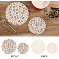 thumbnail image 3 of SKYSONIC Dog Paws Pattern Pot Holders Trivets, 2 Pcs Heat Resistant Trivets,Dog Paw Prints Cotton Thread Weave Mats for Hot Pads Pans Pot Bowl Teapot for Kitchen Decor, 3 of 7