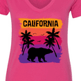 thumbnail image 4 of Inktastic California Sunset Vacation Beach Women's V-Neck T-Shirt, 4 of 5