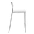 thumbnail image 3 of Maklaine Metal 35.8''H x 18.1''W x 25.7''D White Counter Chair (Set of 2), 3 of 6