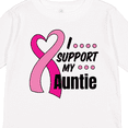 thumbnail image 4 of Inktastic Breast Cancer Awareness I Support My Auntie with Pink Ribbon Boys or Girls Long Sleeve Toddler T-Shirt, 4 of 5