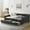 Black, variant on New Upholstered Full Size Daybed with Storage, Linen Fabric Bedframe w/Headboard & Wood Slat Support for Adult, Dormitory, Bedroom, No Box Spring Needed