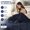 B-navy, variant on Soft Feather Down Throw Blanket Lightweight & Packable, Cozy Couch Blanket 50"x70", Beige for Indoor Outdoor Use