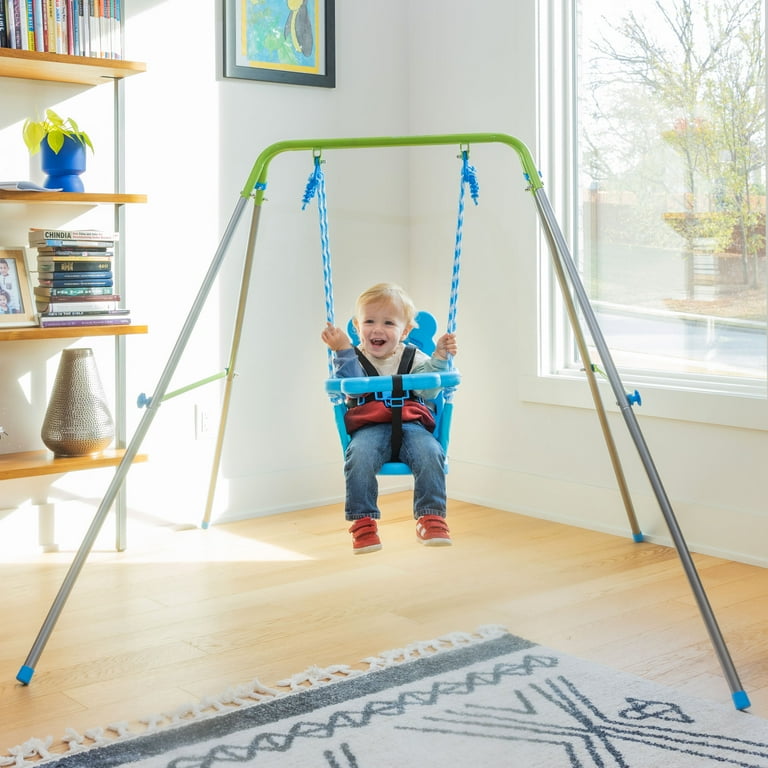 Sportspower My 1st Toddler Swing Set, Foldable Frame, Safety