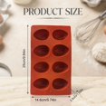 thumbnail image 6 of Anewi Silicone Egg Molds for Baking, 8-Cavity Nonstick Easter Egg Shape Baking Molds for Chocolate, Candy, Jello, Cake Decoration and Pastry, 1 Count, 6 of 8