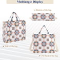 thumbnail image 6 of FORMRS Womens Corduroy Tote Bag Crossbody Shoulder Handbag with Pocket, Blue Abstract Pattern, 6 of 7
