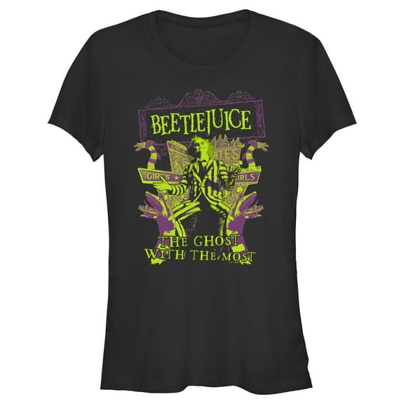 Junior's Beetlejuice The Ghost With the Most Graphic T-Shirt