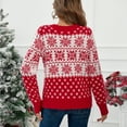 thumbnail image 2 of SOMER Women’s Ugly Christmas Sweater Snowflake Knit Pullover Long Sleeve Holiday Party Winter Warm Casual Top 2025 Red, 2 of 7
