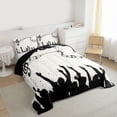 thumbnail image 3 of Homewish Music Lover Bedding Comforter Set,Black Splatter Ink Twin Comforter Sets,Musical Notes Bedding Set For Girl Boys,Microfiber Bedroom Decor Reversible,2pcs, 3 of 8