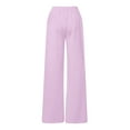 thumbnail image 4 of Tiijoy Little Girls Bow Print Baggy Sweatpants Fashion Straight Leg High Rise Active Pants, 4 of 5