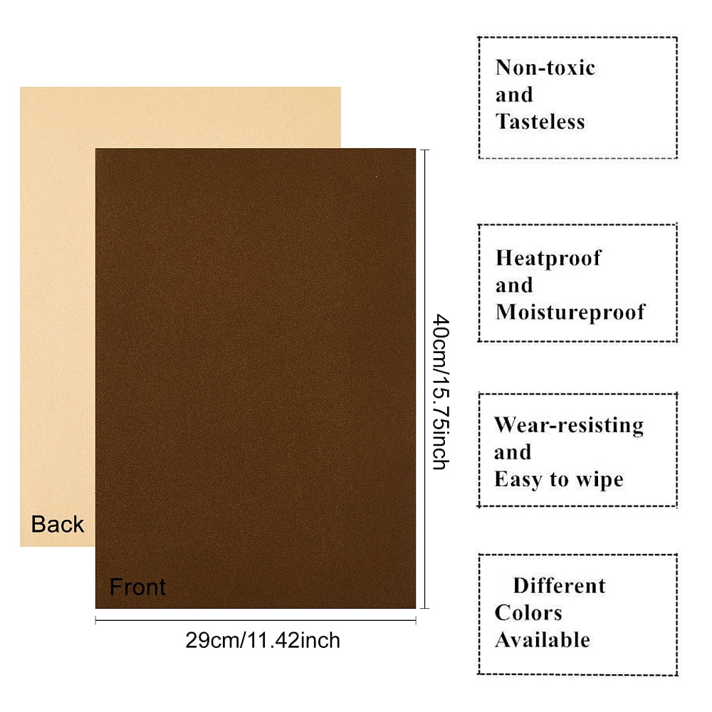 Jewelry Flocking Cloth Self-adhesive Fabric Sienna 40x28.9~29cm 12sheets/set