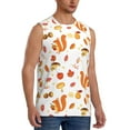 thumbnail image 2 of Haiem Men's Squirrel InThe Forest3 Print Tank Tops Summer Sleeveless Cut Off Workout T-Shirts Fitness Vest Athletic Undershirts-3X-Large, 2 of 8