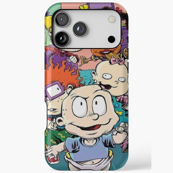 Rugrats Tommy Chuckie Angelica 90s Nickelodeon Cartoon iPhone Case 17 through 11 Pro Max