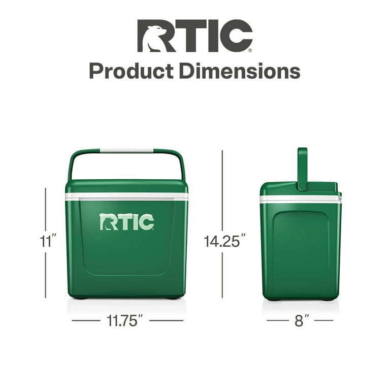 RTIC 8 QT Hard-Sided Personal Cooler, Fits 12 Cans, Road Trip