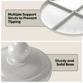 thumbnail image 5 of Pinmoco Round Side Table, Metal End Table, Anti-Rust and Waterproof Small Coffee Table for Living Room Bedroom Balcony, White, 5 of 7