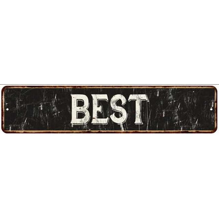 BEST Street Sign Rustic Chic Sign Home man cave Decor Gift Black (Best Man Cave Chairs)