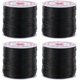 thumbnail image 1 of 240 m, 4 rollos de 0,8 mm, cordón elástico negro para pulseras, hilo para abalorios, cuerdas de licra, cordones con cuentas de semillas, 1 of 9