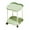 Green, variant on YOTQUSKI 2 Tier Small Rolling Table, Small Side Table, Accent Table, Blossom Pattern Small Tables for Patio, Yard, Balcony, Garden, Living Room, Bedroom