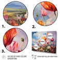 thumbnail image 3 of Designart "Denmark Multicolor Tulip landscapes I" Floral Floater Framed Canvas Wall Art, 3 of 7