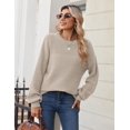thumbnail image 5 of Zeagoo Women's Fall Chunky Knit Sweater Oversized Crewneck Long Sleeve Winter Cotton Pullover Sweaters Jumper Tops, 5 of 6
