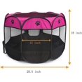 thumbnail image 2 of Pet Playpen, Foldable Dog Playpens, Portable Exercise Kennel Tent for Puppies/Dogs/Cats/Rabbits, Dog Play Tent with Removable Mesh Shade Cover for Tra, 2 of 5