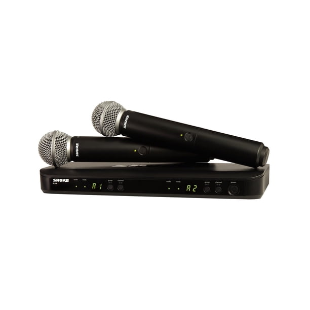 Sistema de micrófono inalámbrico Shure BLX288/SM58 con batería de 14 horas