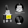 thumbnail image 3 of GFDYREE 2 Pcs 30A 12V Interrupteur à Bascule SPST (ON/Off) 3 Broches 2 Positions Lumière LED Rde Interrupteur à Bascule Illuminé pour Voiture Camion Bateau avec Terminaux ASW-07D-2-R-DZ, 3 of 6