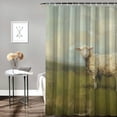 thumbnail image 2 of Orinice Sheep Bathroom Decor Set - Colorful Luxurious Graphic Print Polyester Fabric Fashion Shower Curtain Set with Hooks 36x72, 2 of 7
