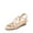 NUDE, variant on Women's Strappy Wrapped Slip On Dressy Wedge Sandals Comfortable Low Heel Casual Summer Shoes