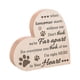 thumbnail image 4 of Perro Gato Recuerdo Letrero de madera Corazón Recuerdo Duelo Regalos conmemorativos Robusto Patrón de huellas rústicas y cálidas para la decoración de Yinane placa conmemorativa, 4 of 8