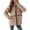Khaki, variant on QHFBli Womens Coat Casual Lapel Full Zip Jacket Long Sleeve Oversized Warm Winter Outwear with Pockets
