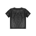 thumbnail image 4 of Jizyo Kids Boys Girls Shiny Metallic T-Shirts Short Sleeves Sparkly Tee Tops for Hip Hop Jazz Disco Black 130, 4 of 7