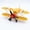 yellow, variant on Metal Biplane Airplane Wind Spinner - Weatherproof Garden Yard Art, Rotating Propeller, Dual-Use Outdoor Stake & Indoor Decorative Ornament, Vintage Aircraft Model for Lawn Patio