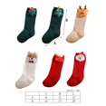 thumbnail image 2 of AOOOWER Baby Girls Tube Socks Santa Claus Toddler Breathable Cotton Socks for Toddler, 2 of 18