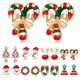 thumbnail image 5 of Guardurnaity 1 par de pendientes elegantes de árbol de Navidad para mujer, pendientes de diamantes de imitación brillantes para niña encantadora, Ropa, zapatos y accesorios Miscelánea 3 Guardurnaity JR0792-03, 5 of 6