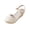 White Shoes for Women, variant on Women's Sandal Wedge Heel Sole Plus Size Available Versatile Breathable Material For Warm Weather Style Black 39