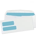 thumbnail image 2 of Aimoh Gummed #9 Security Business Envelopes, Double Window Mailing Envelopes, White, 3-7/8" x 8-7/8", 2500 Count, 2 of 7