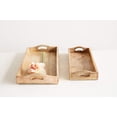 thumbnail image 4 of Creative Co-Op Rectangle Mango Wood Trays (Set of 2 Sizes), 4 of 4