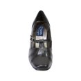 thumbnail image 2 of PEERAGE Isabel Women Extra Wide Width Square Toe T-Strap with Buckle Dress Pump BLACK 5, 2 of 6