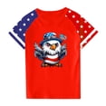 thumbnail image 4 of GERsome Toddler Boys Girls 4th of July Patriotic T-Shirts Kids American Flag Short Sleeve Crewneck Tops USA Flag Stars Stripes Graphic Tee, 9-10Years, 4 of 4