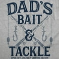 thumbnail image 2 of Mens Funny T Shirts Dads Bait and Tackle Sarcastic Fathers Day Graphic Novelty Fishing Tee for Men Graphic Tees, 2 of 7